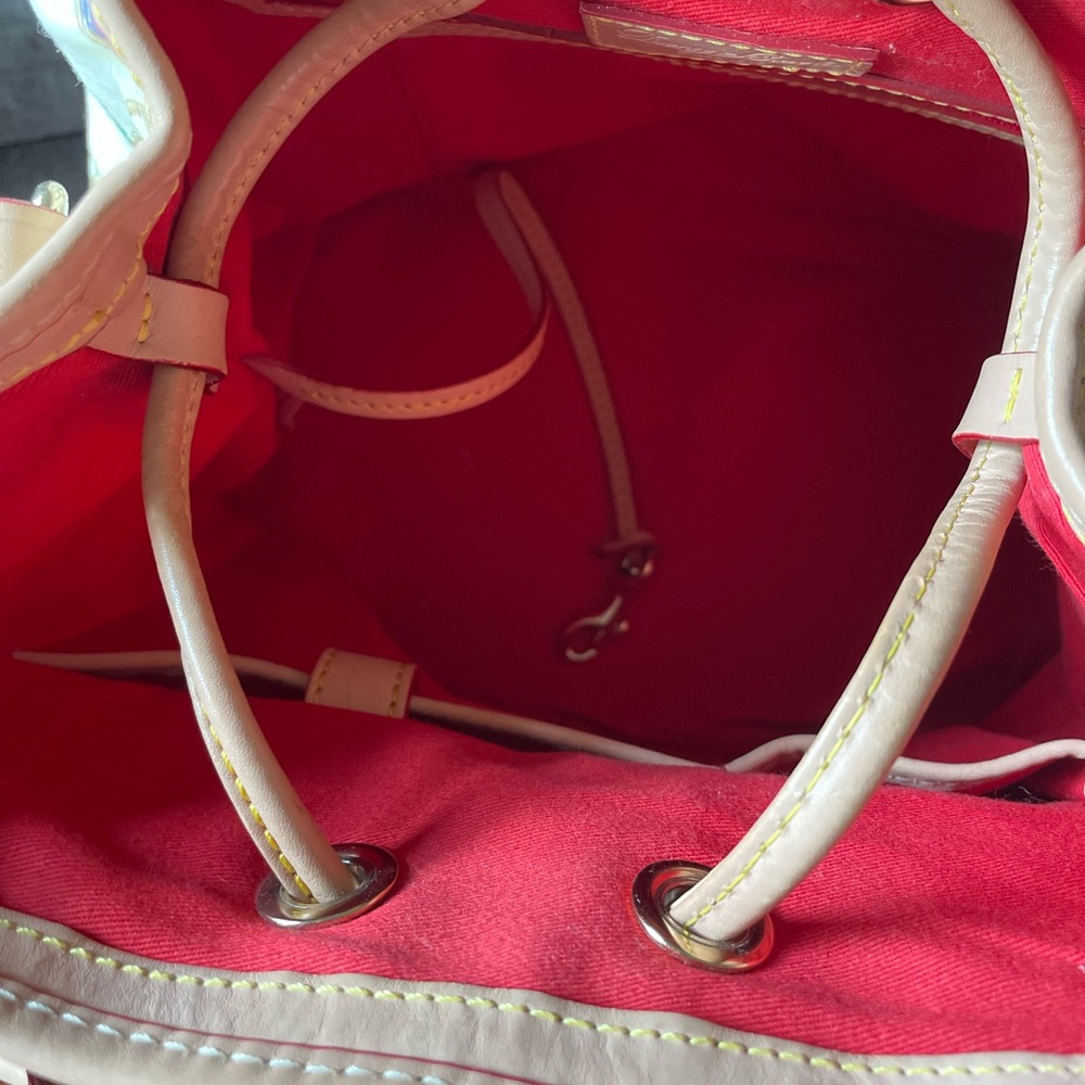 Dooney & Bourke Chain Pattern Drawstring Bucket B… - image 5